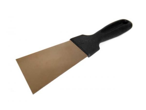 Rozsdamentes spatula 40mm, műanyag nyél 080050