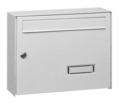 Mars szögletes horganyzott lemez postaláda leveles láda levélszekrény fehér 6309B