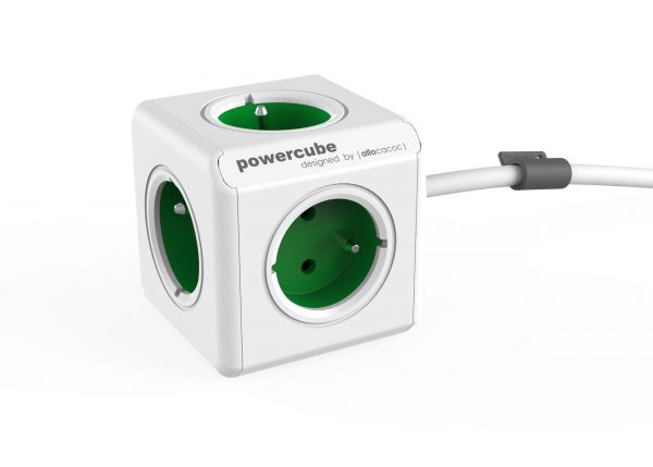 PowerCube Hálózati elosztó EXTENDED fehér / zöld 85775