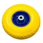 GEKO Molnárkocsi kerék tömör gumis szerelhető fém felnis 3.00-4 PU G71025