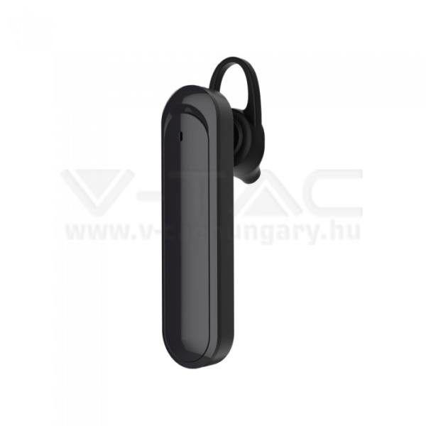 V-TAC Bluetoothos headset vezeték nélküli headset head set mikrofon fülhallgató 170mAh fekete 7702