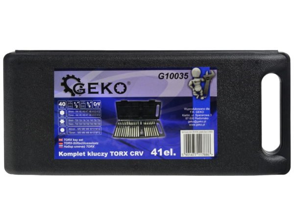 Geko hosszított torx készlet sűrített torx 41db G10035
