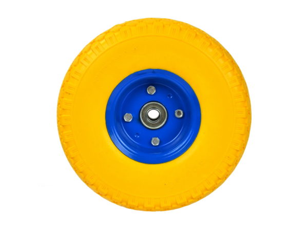 GEKO Molnárkocsi kerék tömör gumis, szerelhető fém felnis 3.00-4 PU G71025