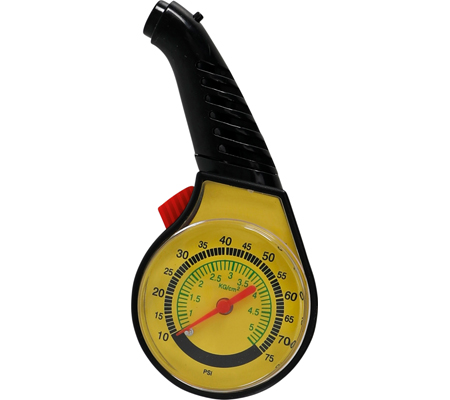 BGS guminyomás-ellenőrző légnyomásmérő nyomás mérő 0-5,5 bar BGS-2104