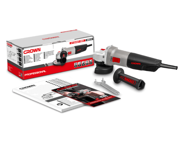 Crown Sarokcsiszoló 860 W 115 mm ipari gép CT13497-115R