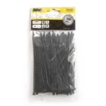 Kábelkötegelő gyorskötöző 2,5x120 mm, fekete - 100 db TS25120C