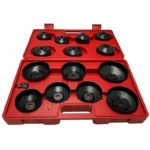 Verke olajszűrő leszedő készlet csésze 65-93mm 14-36 szög 14db-os V86210