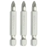 Dedra csavarhúzó bitkészlet csavarbehajtó bit fej szett Pozidriv PZ1/2/3x50mm blister 18A07S03