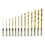 Geko HSS-Tin fémfúrószár készlet hatszög befogás 1.5-6.5mm 13részes G38250