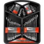 VERKE Premium csillag-villáskulcs csillagvillás készlet 6-19 mm 32 db V35339