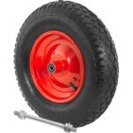 DEGET 400-8 felfújható talicska kerék tengellyel 6 rétegű 380 x 12 mm V90300