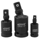 VERKE gömbcsuklós gépi dugókulcs adapter 1/4" 3/8" 1/2" V39444