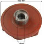 MAR-POL szivattyú járókerék 3" 4 lapát 19mm M7992012