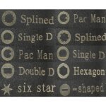 MAR-POL karburátor beállító kulcskészlet 10 db M60002