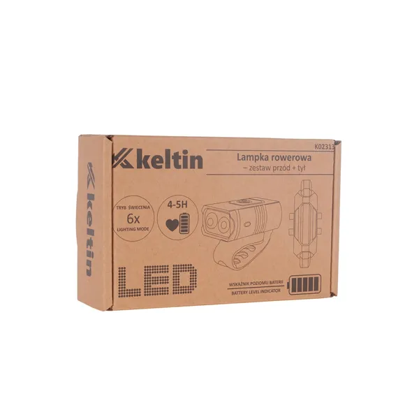 Keltin kerékpár lámpa szett USB IPX4 – első 800lm + hátsó 120lm K02313 - Image 11