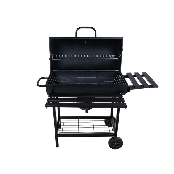 GEKO hordó típusú faszenes grill fedővel - 71x35cm ráccsal G80514 - Image 8