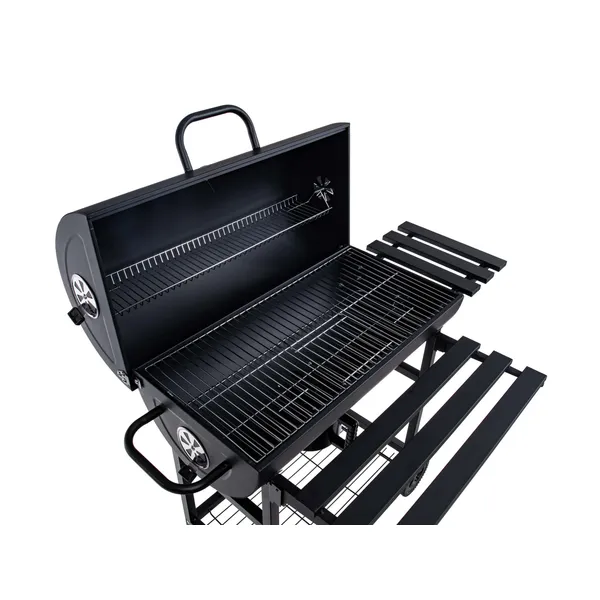 GEKO hordó típusú faszenes grill fedővel - 71x35cm ráccsal G80514 - Image 10