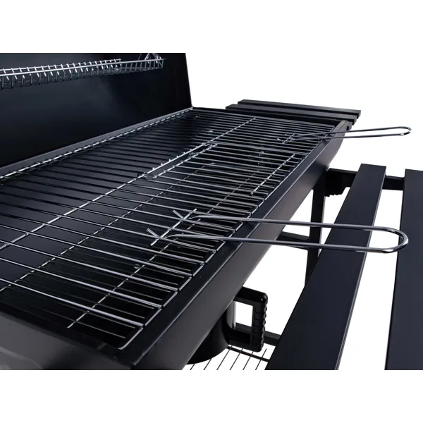 GEKO hordó típusú faszenes grill fedővel - 71x35cm ráccsal G80514 - Image 13