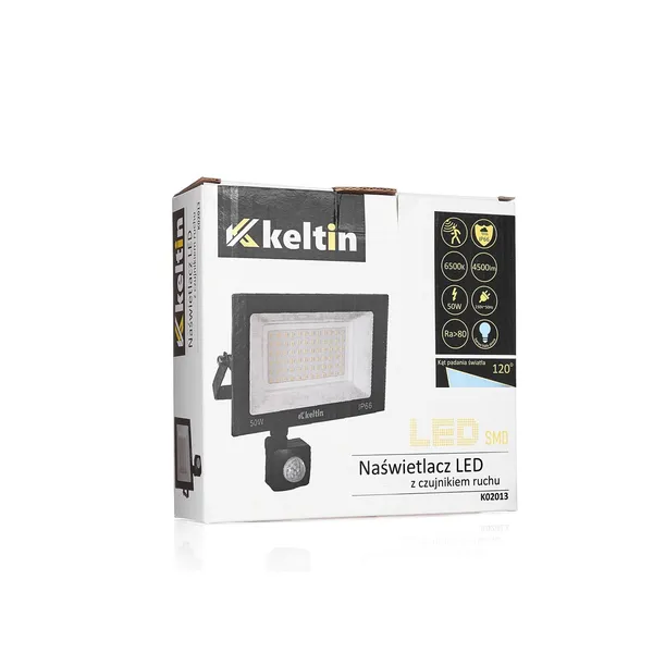 Keltin LED reflektor mozgásérzékelővel hideg fehér 6500K 50W K02013 - Image 7