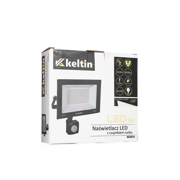 Keltin LED reflektor mozgásérzékelővel semleges fehér 4500K 50W K02014 - Image 7