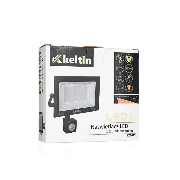 Keltin LED reflektor mozgásérzékelővel meleg fehér 2700K 50W K02015 - Image 7