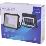 Hordozható napelemes LED lámpa újratölthető  kempinglámpa 1000W 15000mAh USB T-3038