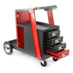 Hegesztőkocsi 4 fiókkal – acél szerkezet, 60 kg teherbírás – M66612