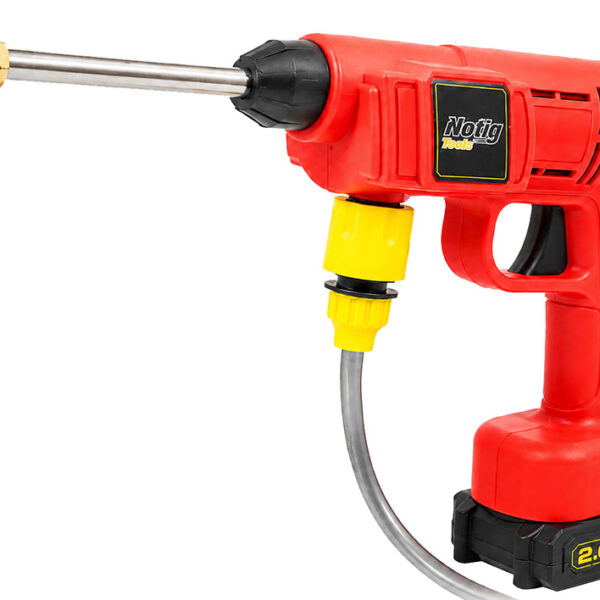 Notig Tools akkumulátoros magasnyomású mosó 25bar 2x2,0Ah 20V N4356