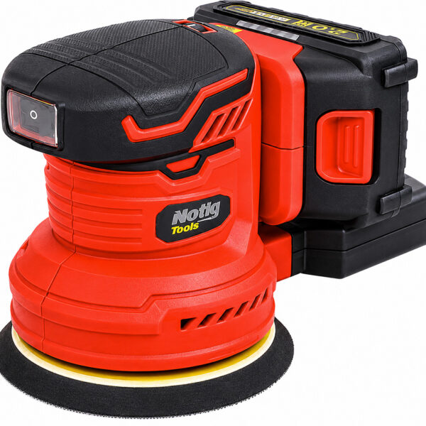 Notig Tools akkumulátoros excentercsiszoló 125mm 2x2,0Ah 20V N4357